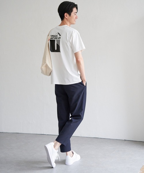 ikka(イッカ)の「URBAN NATURE LIFE アーバンネイチャーライフ ドライスピードプリントTシャツ(Tシャツ/カットソー・メンズ・ブラウン/グレー/ブラック/ホワイト・M/L/XL/S)」の6枚目の写真