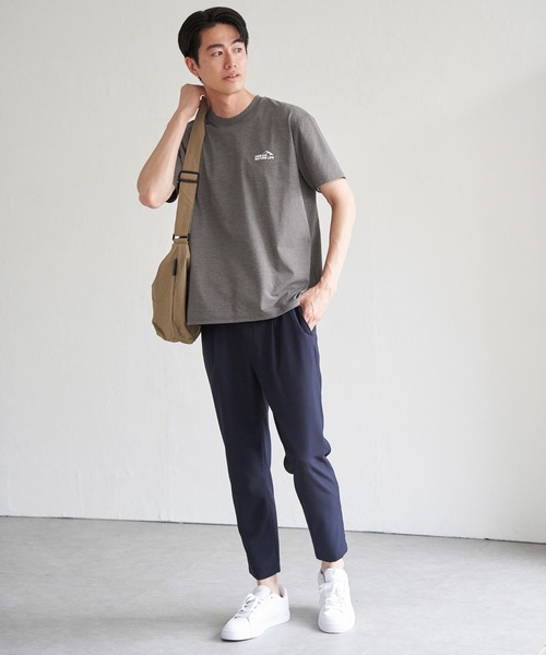 ikka(イッカ)の「URBAN NATURE LIFE アーバンネイチャーライフ ドライスピードプリントTシャツ(Tシャツ/カットソー・メンズ・ブラウン/グレー/ブラック/ホワイト・M/L/XL/S)」の18枚目の写真