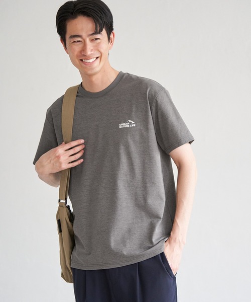 ikka(イッカ)の「URBAN NATURE LIFE アーバンネイチャーライフ ドライスピードプリントTシャツ(Tシャツ/カットソー・メンズ・ブラウン/グレー/ブラック/ホワイト・M/L/XL/S)」の19枚目の写真