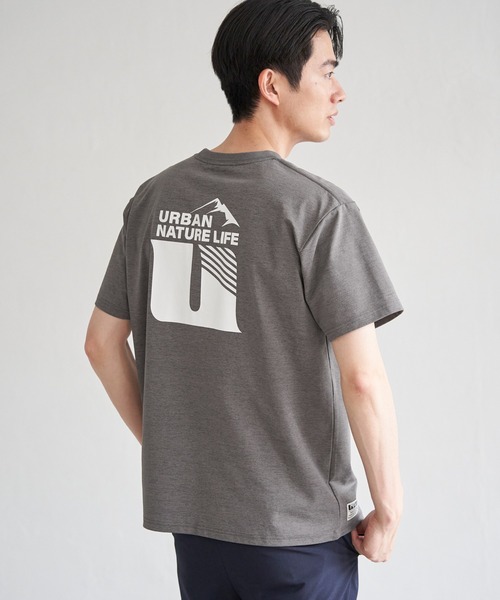 ikka(イッカ)の「URBAN NATURE LIFE アーバンネイチャーライフ ドライスピードプリントTシャツ(Tシャツ/カットソー・メンズ・ブラウン/グレー/ブラック/ホワイト・M/L/XL/S)」の20枚目の写真