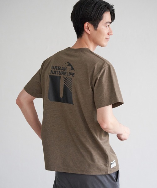ikka(イッカ)の「URBAN NATURE LIFE アーバンネイチャーライフ ドライスピードプリントTシャツ(Tシャツ/カットソー・メンズ・ブラウン/グレー/ブラック/ホワイト・M/L/XL/S)」の11枚目の写真