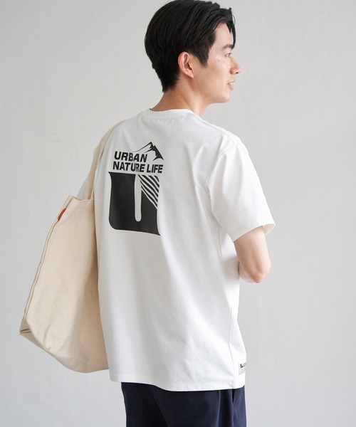 ikka(イッカ)の「URBAN NATURE LIFE アーバンネイチャーライフ ドライスピードプリントTシャツ(Tシャツ/カットソー・メンズ・ブラウン/グレー/ブラック/ホワイト・M/L/XL/S)」の8枚目の写真