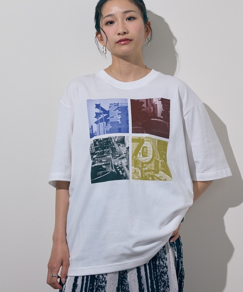 ZOO YORK(ズーヨーク)の「【ZOO YORK/ズーヨーク】天竺デザインプリント半袖Tシャツ(Tシャツ/カットソー・メンズ・ホワイト/ブラック/ブラック系その他/グレー/オフホワイト/ブルー・X-LARGE/LARGE/MEDIUM)」の2枚目の写真
