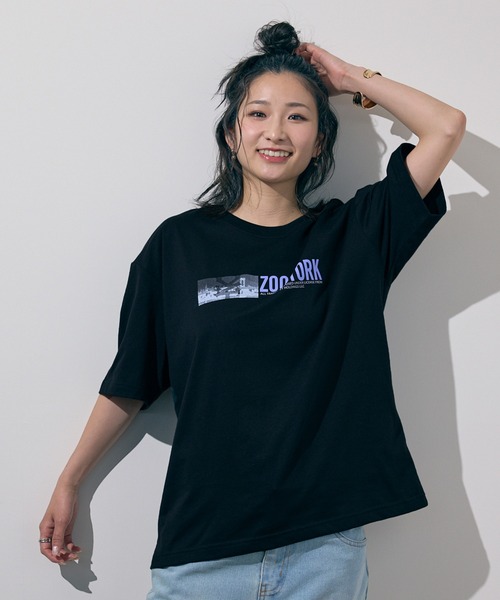 ZOO YORK(ズーヨーク)の「【ZOO YORK/ズーヨーク】天竺デザインプリント半袖Tシャツ(Tシャツ/カットソー・メンズ・ホワイト/ブラック/ブラック系その他/グレー/オフホワイト/ブルー・X-LARGE/LARGE/MEDIUM)」の3枚目の写真