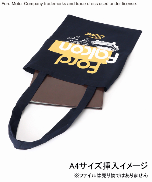 GOOD ROCK SPEED(グッドロックスピード)の「別注【GOOD ROCK SPEED】 FORD トートバッグ(トートバッグ・レディース・ネイビー/アイボリー/サックスブルー・FREE)」の4枚目の写真
