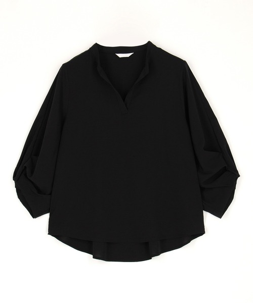 NICOLE white（ニコルホワイト）の「タックパフブラウス（シャツ/ブラウス・レディース・ラベンダー/オフホワイト/ブラック・FREE）」の12枚目の写真