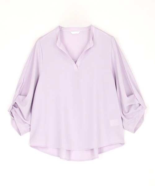 NICOLE white（ニコルホワイト）の「タックパフブラウス（シャツ/ブラウス・レディース・ラベンダー/オフホワイト/ブラック・FREE）」の13枚目の写真