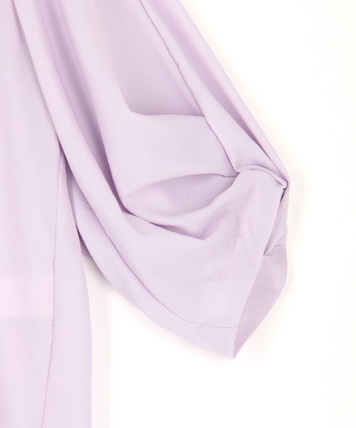 NICOLE white（ニコルホワイト）の「タックパフブラウス（シャツ/ブラウス・レディース・ラベンダー/オフホワイト/ブラック・FREE）」の16枚目の写真