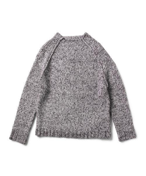 Ray BEAMS（レイビームス）の「Ray BEAMS / ミックスヤーン ボトルネック（ニット/セーター・レディース・オフホワイト/レッド/ネイビー・ONE SIZE）」の4枚目の写真