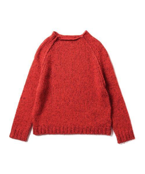 Ray BEAMS（レイビームス）の「Ray BEAMS / ミックスヤーン ボトルネック（ニット/セーター・レディース・オフホワイト/レッド/ネイビー・ONE SIZE）」の6枚目の写真