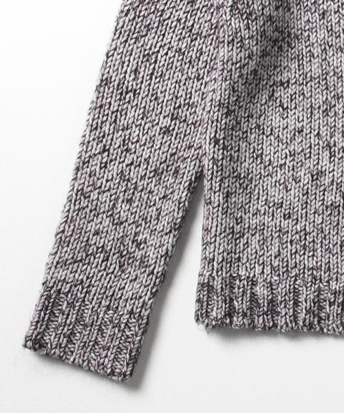 Ray BEAMS（レイビームス）の「Ray BEAMS / ミックスヤーン ボトルネック（ニット/セーター・レディース・オフホワイト/レッド/ネイビー・ONE SIZE）」の8枚目の写真