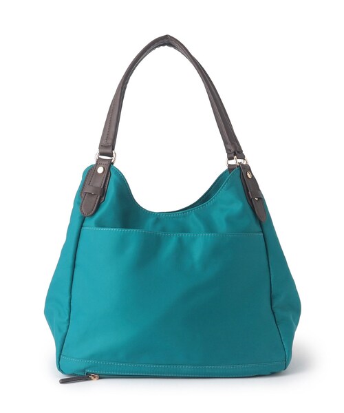 Reflect(リフレクト)の「【大容量/底ファスナー付き/キレイめコーデにも◎】ナイロンバッグ(トートバッグ・レディース・ベージュ系4/ブルーグリーン/ブラック・00)」の1枚目の写真