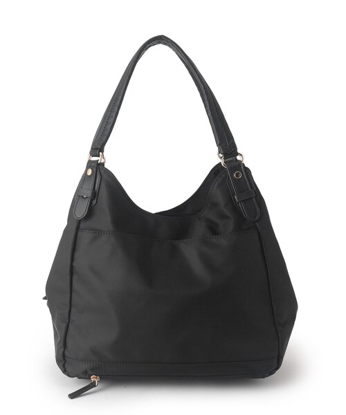 Reflect(リフレクト)の「【大容量/底ファスナー付き/キレイめコーデにも◎】ナイロンバッグ(トートバッグ・レディース・ベージュ系4/ブルーグリーン/ブラック・00)」の2枚目の写真