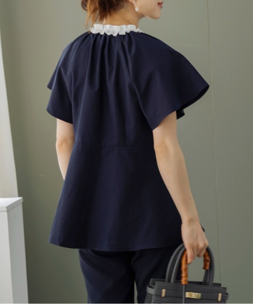 ブラウス シャツ 「SONO/ソーノ」「PLUVIOPHILE.COL」オーナメントビジューチュニックＢ レディース SONO/ソーノ】【PLUVIOPHILE.COL】オーナメントビジュー