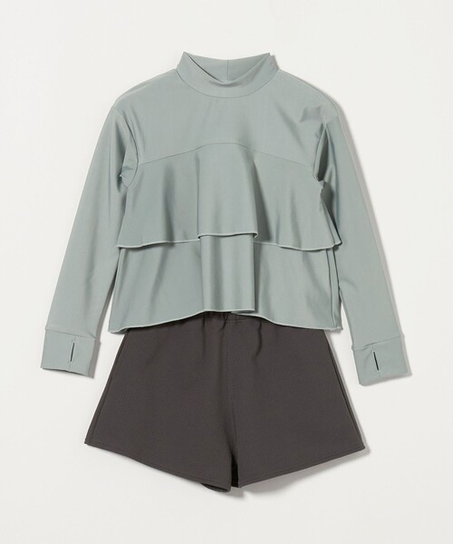 green label relaxing（グリーンレーベルリラクシング）の「ラッシュガード 3セット / キッズ  120cm-130cm - UVカット -（水着・キッズ・モカ/オリーブ・130cm/120cm）」の2枚目の写真