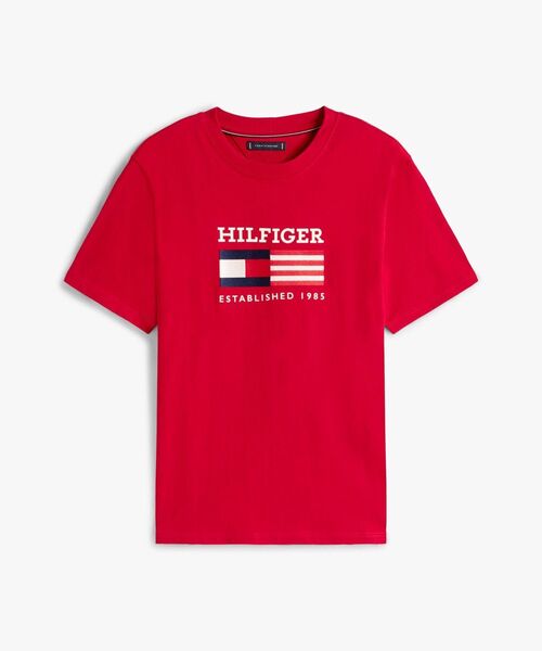 TOMMY HILFIGER(トミーヒルフィガー)の「アメリカーナモノタイプフラッグボックスTシャツ(Tシャツ/カットソー・メンズ・ホワイト/レッド/ネイビー・LARGE/SMALL/X-LARGE/MEDIUM)」の11枚目の写真