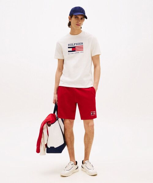 TOMMY HILFIGER(トミーヒルフィガー)の「アメリカーナモノタイプフラッグボックスTシャツ(Tシャツ/カットソー・メンズ・ホワイト/レッド/ネイビー・LARGE/SMALL/X-LARGE/MEDIUM)」の13枚目の写真