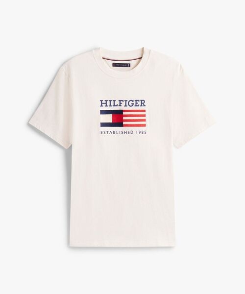 TOMMY HILFIGER(トミーヒルフィガー)の「アメリカーナモノタイプフラッグボックスTシャツ(Tシャツ/カットソー・メンズ・ホワイト/レッド/ネイビー・LARGE/SMALL/X-LARGE/MEDIUM)」の15枚目の写真