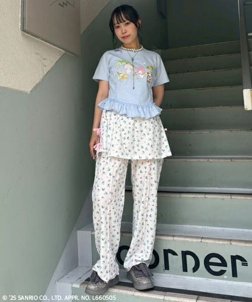 Candy Stripper（キャンディストリッパー）の「【MY MELODY】BFFS トップス（Tシャツ/カットソー・レディース・ラベンダー/ライトピンク/ライトブルー・FREE）」の9枚目の写真