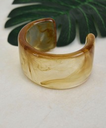 LA MUe（ラミュー）の「【LA MUE】マーブルカラーボリュームバングル（バングル/リストバンド）」