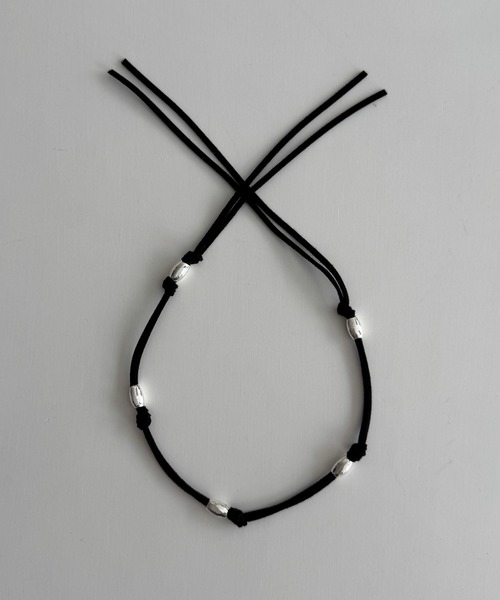 CANAL JEAN（キャナルジーン）の「Pt　Lump Stringチョーカー（チョーカー・レディース・ブラック・ONE SIZE）」の5枚目の写真