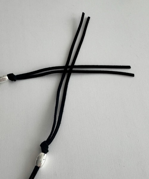 CANAL JEAN（キャナルジーン）の「Pt　Lump Stringチョーカー（チョーカー・レディース・ブラック・ONE SIZE）」の7枚目の写真