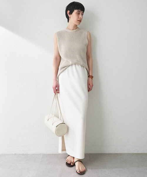 【Whim Gazette】カットスカート Whim Gazette｜カットジョーゼットスリットスカート | Rakuten