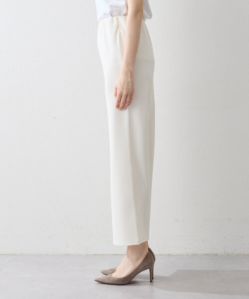 Whim Gazette　ストレッチマーメイドスカート　スリット　日本製　白 ウィムガゼット Whim Gazette カットジョーゼットスリット