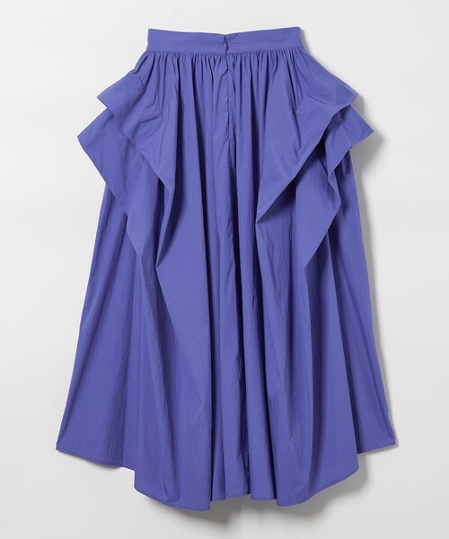 EMMEL REFINES（エメルリファインズ）の「＜EMMEL REFINES＞EM サイドボリューム タックスカート（スカート・レディース・パープル/ブラック・S/M）」の7枚目の写真