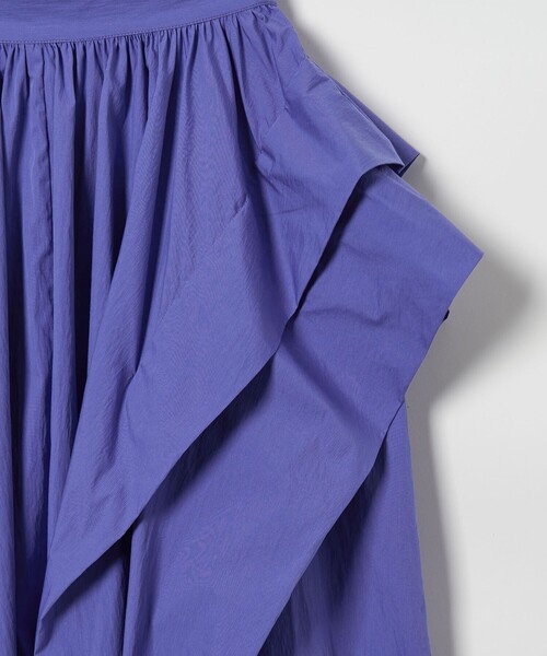 EMMEL REFINES（エメルリファインズ）の「＜EMMEL REFINES＞EM サイドボリューム タックスカート（スカート・レディース・パープル/ブラック・S/M）」の13枚目の写真