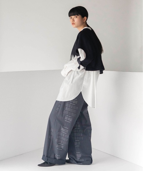 mintdesigns(ミントデザインズ)の「DOT TYPE GATHER PANTS(その他パンツ・レディース・ネイビー/レッド・ONESIZE)」の3枚目の写真