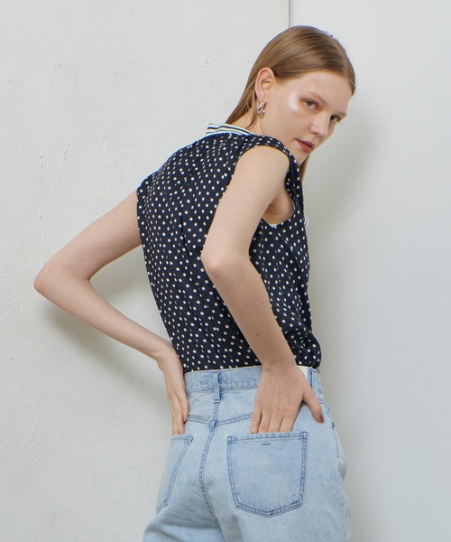 ドットフリルブラウス|allureville OFFICIAL SITE / ONLINE SHOP