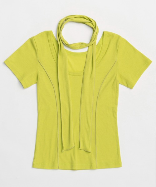 tシャツ With Tie Sheer Cotton T-shirt/タイ付きシアーコットンTEE「MAISON SPECIAL/メゾンスペシャル」 MAISON SPECIAL(メゾンスペシャル)｜With Tie Sheer Cotton T