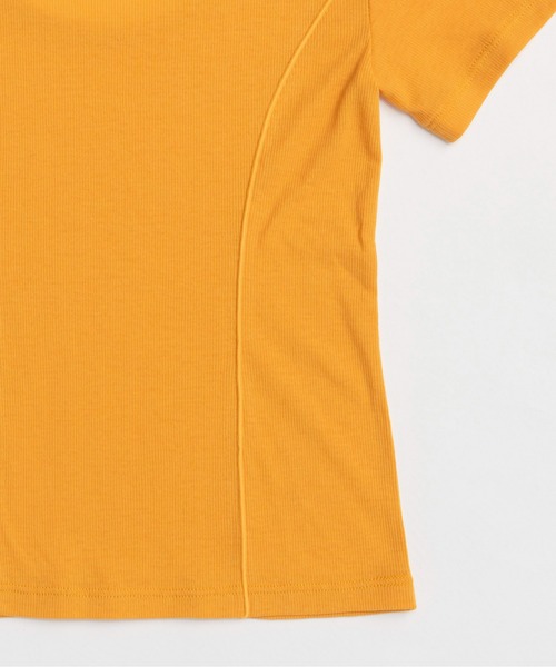 With Tie Sheer Cotton T-shirt/タイ付きシアーコットンTEE