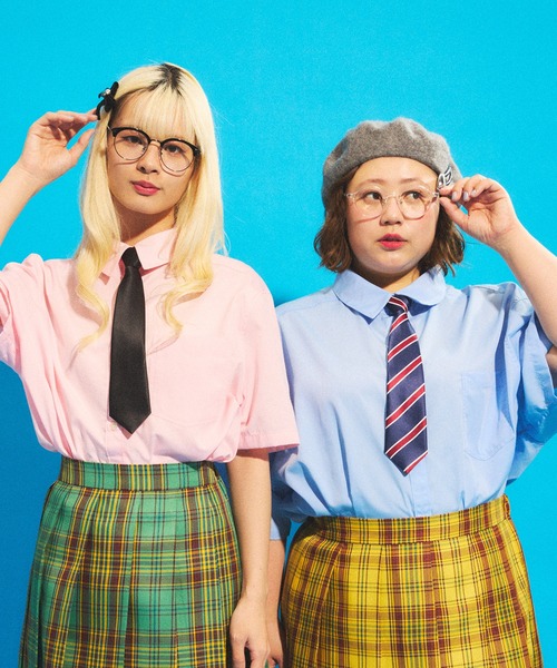 PUNYUS（プニュズ）の「チェックプリーツミニスカート（スカート・レディース・イエロー/グリーン/ピンク・1/2/3/4）」の20枚目の写真