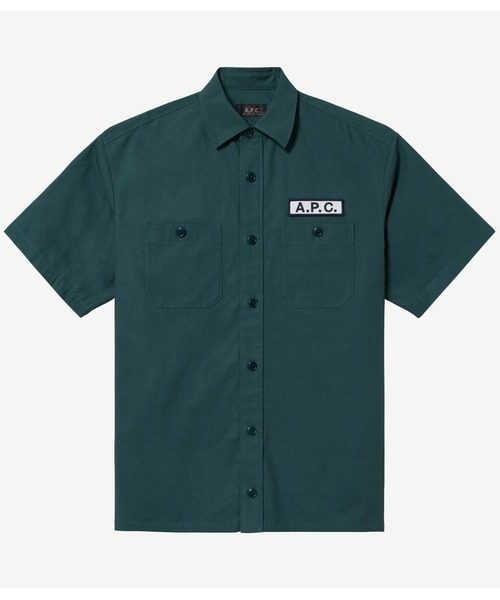 A.P.C.(アーペーセー)の「CHEMISETTE PHIL(シャツ/ブラウス・メンズ・グリーン・S/M/L/XL)」の1枚目の写真