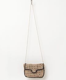 【Swaraj/スワラージ】手編みのメタリックマクラメBAG