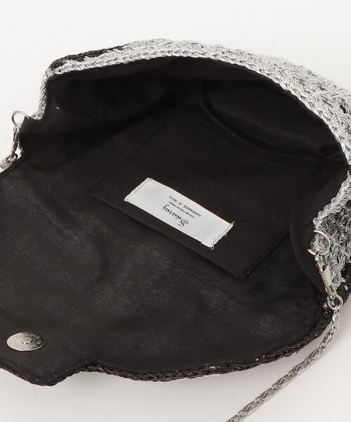 MAISON mou（メゾンムー）の「【Swaraj/スワラージ】手編みのメタリックマクラメBAG（ショルダーバッグ・レディース・ブラック/シルバー/ゴールド・FREE）」の6枚目の写真