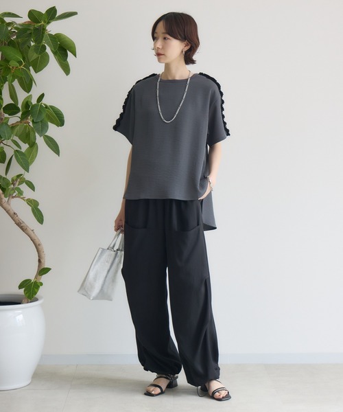 Paradise Picnic(パラダイスピクニック)の「SUGAR ROSE テンセル2WAYカーゴパンツ(カーゴパンツ・レディース・ブラック/グリーン/ピンク・FREE)」の13枚目の写真