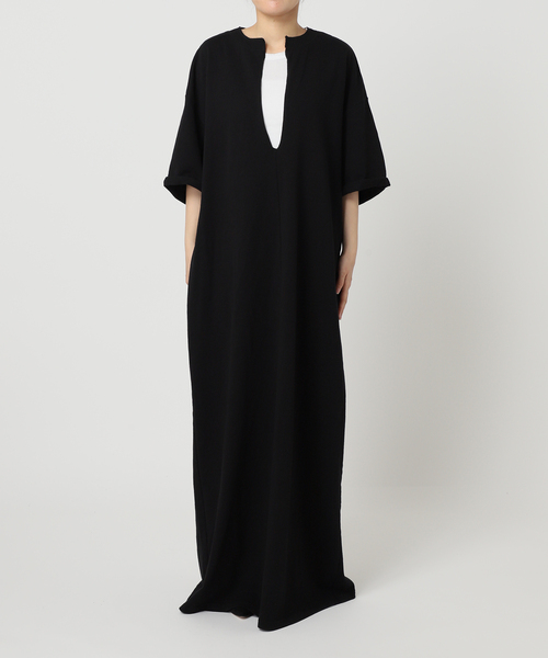 CITYSHOP（シティーショップ）の「KEY NECK COTTON DRESS：ワンピース