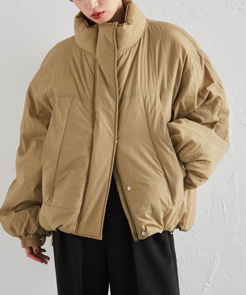 RANAN（ラナン）の「オーバーサイズモンスター中綿ブルゾン（ダウンジャケット/コート・レディース・ベージュ/アイボリー/ブラック・LL/L/M）」の9枚目の写真