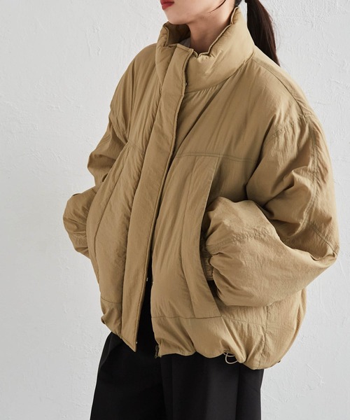 RANAN（ラナン）の「オーバーサイズモンスター中綿ブルゾン（ダウンジャケット/コート・レディース・ベージュ/アイボリー/ブラック・LL/L/M）」の10枚目の写真