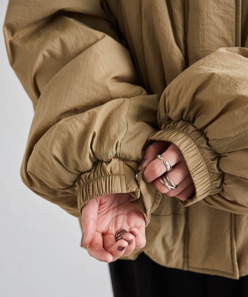 RANAN（ラナン）の「オーバーサイズモンスター中綿ブルゾン（ダウンジャケット/コート・レディース・ベージュ/アイボリー/ブラック・LL/L/M）」の13枚目の写真