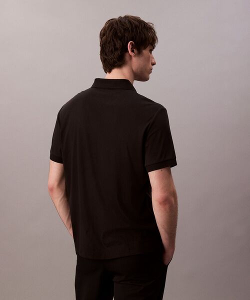 Calvin Klein（カルバン・クライン）の「60S インターロック ポロシャツ（ポロシャツ・メンズ・ブラック/ホワイト・M/S/XS）」の5枚目の写真