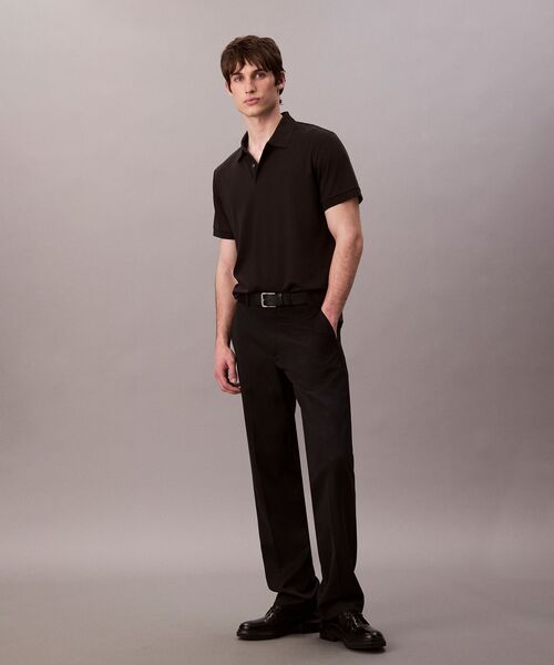 Calvin Klein（カルバン・クライン）の「60S インターロック ポロシャツ（ポロシャツ・メンズ・ブラック/ホワイト・M/S/XS）」の6枚目の写真