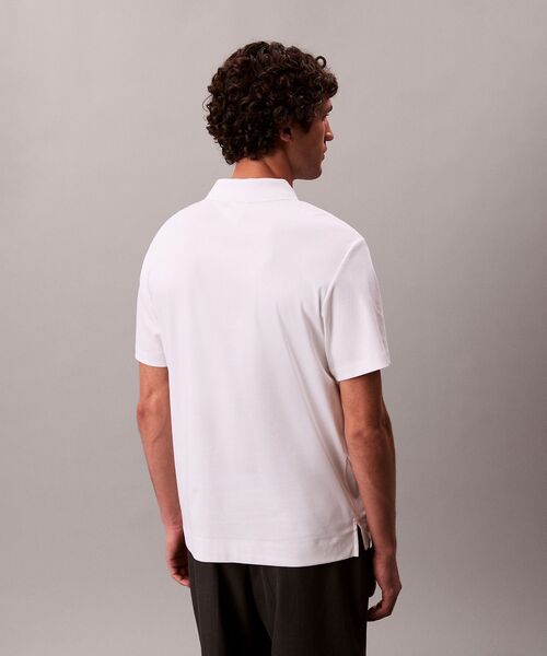Calvin Klein（カルバン・クライン）の「60S インターロック ポロシャツ（ポロシャツ・メンズ・ブラック/ホワイト・M/S/XS）」の10枚目の写真