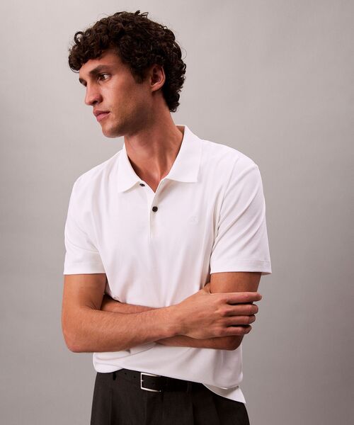 Calvin Klein(カルバン・クライン)の「60S インターロック ポロシャツ(ポロシャツ・メンズ・ブラック/ホワイト・M/S/XS)」の19枚目の写真