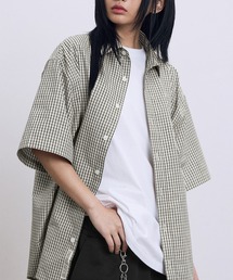F.ILLUMINATEのNeutral Check Shirt 全3色 Qoo10] F.ILLUMINATE [LE SSERAFIM チェウォン 着