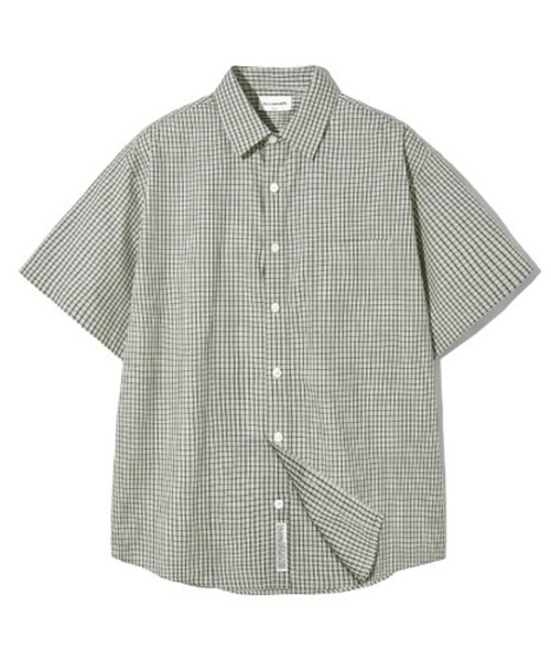F.ILLUMINATE(フィルミネイト)の「【UNISEX】Filluminate/Lowkeyチェック半袖シャツ(シャツ/ブラウス・レディース・ライトベージュ/ブラック・MEDIUM/LARGE/SMALL)」の15枚目の写真