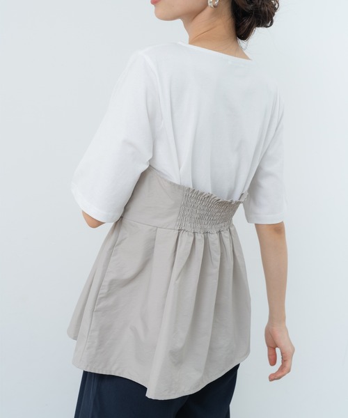 ANNA LUNA(アンナルナ)の「【ANNA LUNA】着映える ビスチェレイヤード風 プルオーバー(Tシャツ/カットソー・レディース・ブラック/オフホワイト/ブラック系その他・MEDIUM)」の18枚目の写真